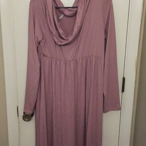 Xl mauve off shoulder maxi dress